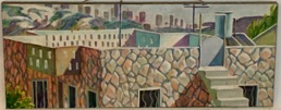 Rooftops over Malha
Oil on canvas